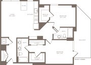 B6h -2x2 floor plan Linea Midtown