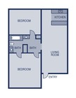 2BR/1BA