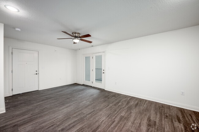 2BR, 2BA - 927SF - Living Room - Compass Flats