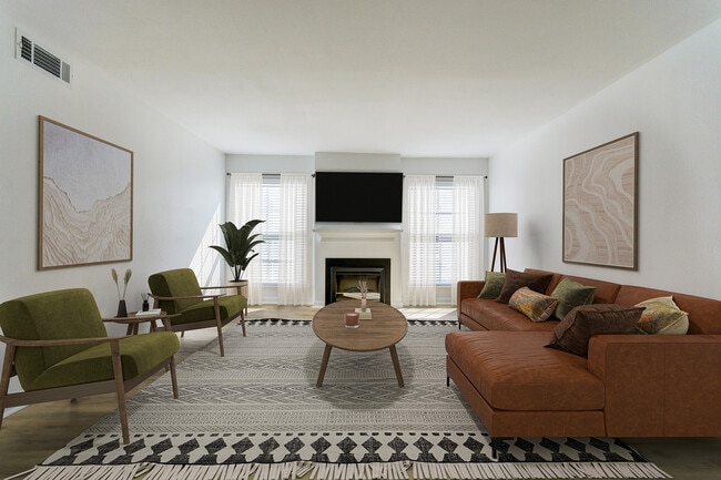 Plano de planta B3: 2 dormitorios x 2 baños, sala de estar - ReNew on Cantrell