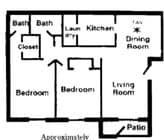 2BR/1.5BA