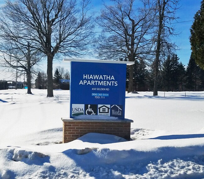 Hiawatha Apartments Welcome Sign - Hiawatha Apartments