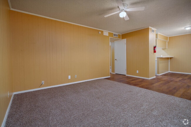 2BR , 1BA - 853SF Living Room
