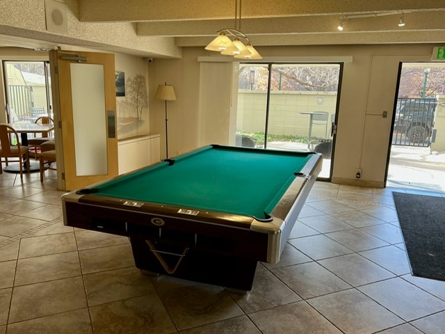 Pool table in building common room. - 777 N Washington St Unit 1002