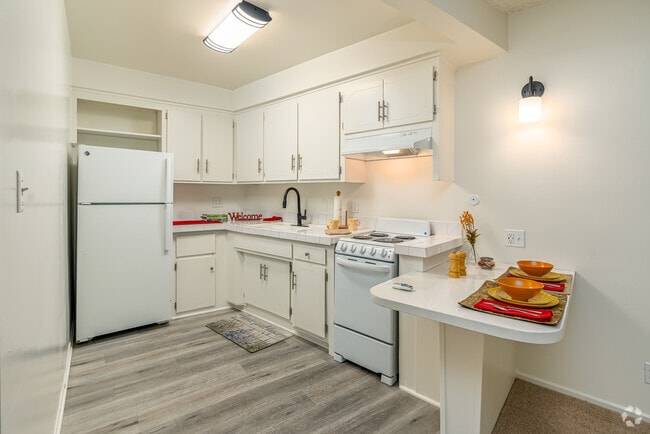 Studio - 355SF - Kitchen - Tahitian Village Apartments