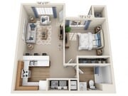 Floor plans are artist’s rendering. All dimensions are approximate. Actual product and specifications may vary in dimension or detail. Not all features are available in every apartment. Prices and availability are subject to change.
