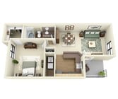 A2 floor plan Plantation Colony