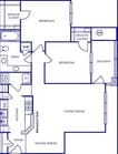 2BR/1BA