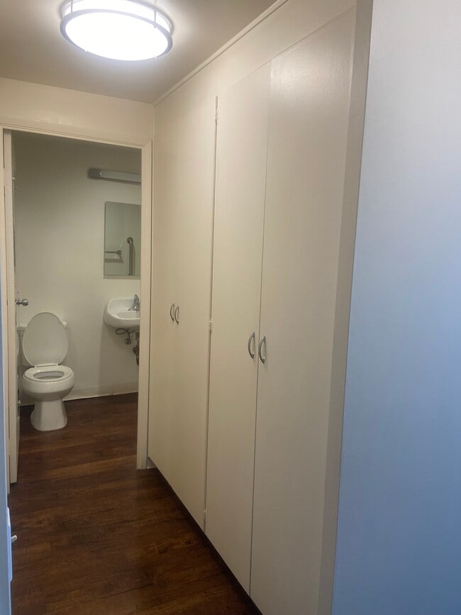 Bathroom and closet