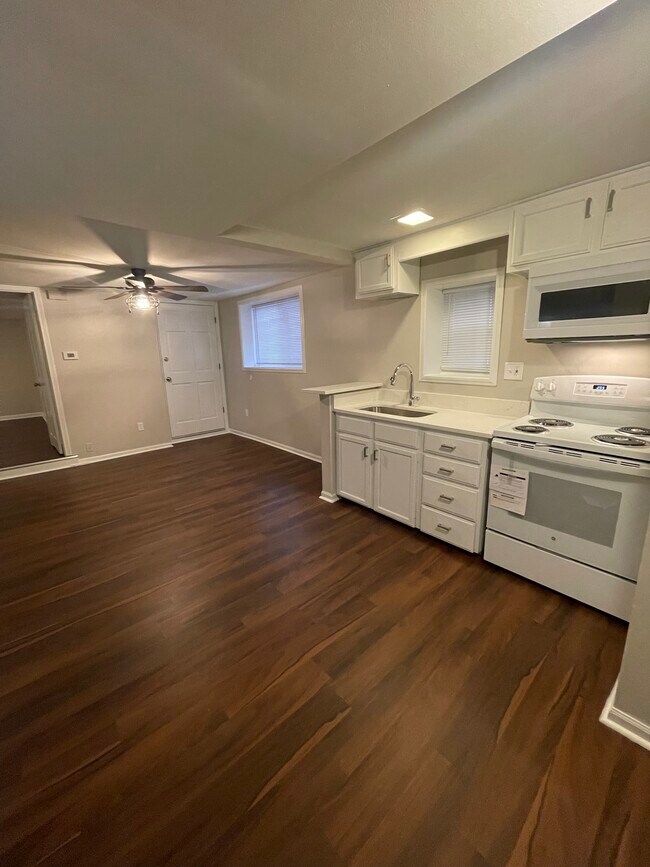 Kitchen and Living room - 1316 Wisconsin Ave Unit Garden