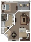 Coconut_1Bed_1Bath_810Sq Ft