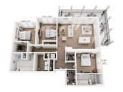 C2 floor plan The Water Tower District at Schilling Farms