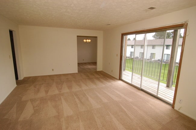 living room of walk-thru style