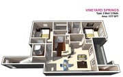 2 HABITACIONES / 2 BAÑOS