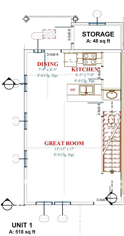 9 Plex Lower Floor Plan - Gatehouse