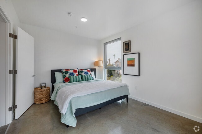 1BR, 1BA - 583SF - Bedroom - The Louella