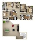 3BR/2BA