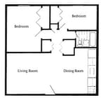 2 Bedroom 1 Bathroom