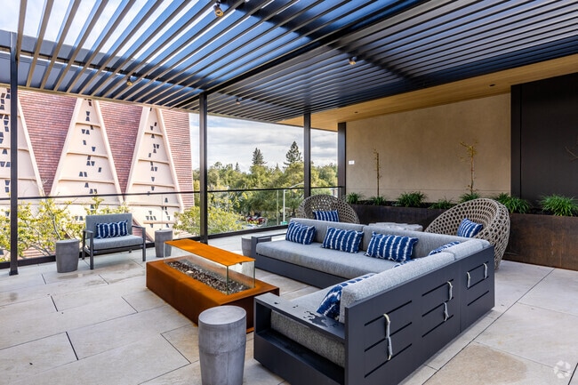 Terrace Seating & Fireplace