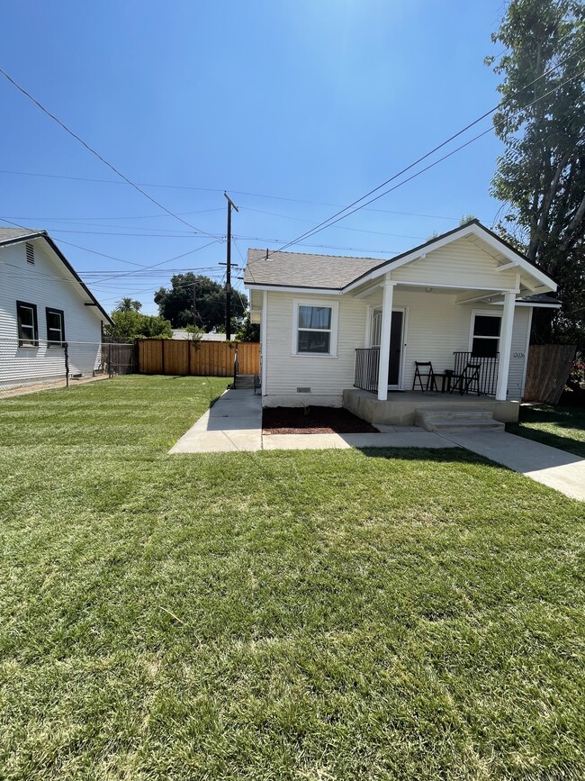 Fenced in lawn