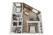 2C-M floor plan NoDa Wandry