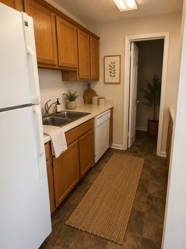 Ai Furnished Kitchen - Castlewood Apartments