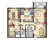 Model, D | 2 Bedroom, 2 Bath