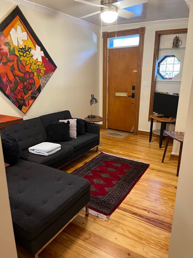 Living Room and Entrance Door - 1930 Bank St Unit 1