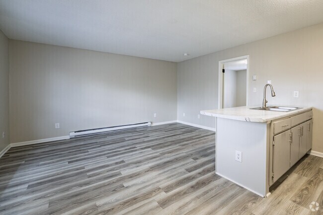 1BR, 1BA-630 SF Bronze Kitchen - 27 North Apartments