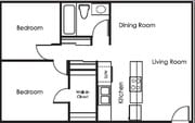 2BR/1BA