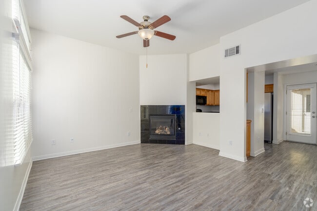 3BR, 2BA - 1,400SF - Living Room - Lotus Villas