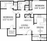 2BR/2BA