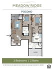 Explore the exquisite layout of Meadow Ridge's Pocono apartment, designed for modern living.