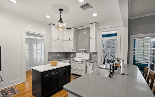 Kitchen with Island - 245 E University Blvd