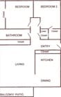 2BR/1BA