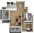 1BR/1BA