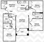 Pelican floor plan Trinity Exchange