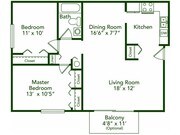 2BR/1BA