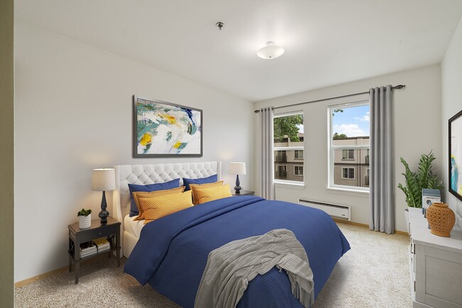 Bedroom - Heights at Columbia Knoll Senior Apartments