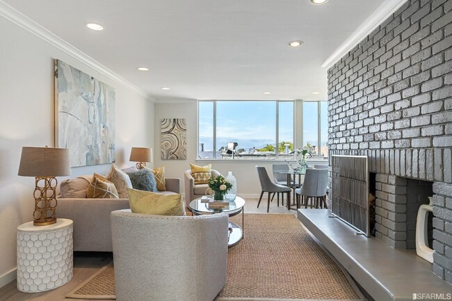 Upper level living room/dining area - 2920 Buchanan St Condo Unit #3