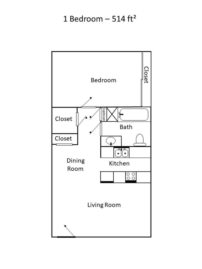 Photo - One bedroom on 2nd Floor Unit C80