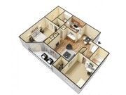 Two Bedroom with Pond View