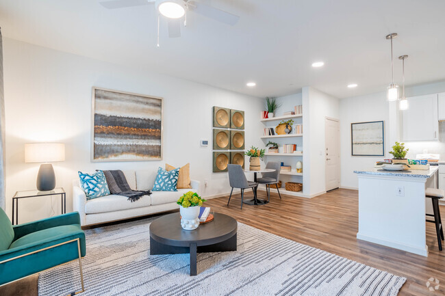 A2 Poppy Living Room - Meridian City South Apartments