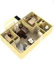 2BR/1BA