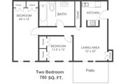 B1 - 2 Bedroom 1 Bath