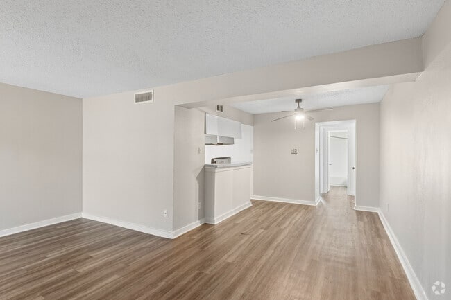 2BR, 2BA - 1,100SF - Living Room - Legacy Lofts