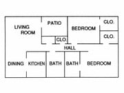 2 bedroom 2 baths