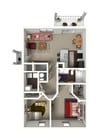 San Francisco | 2 Bed 1 Bath | 934 sq ft | Alkire Glen Apartments in Columbus