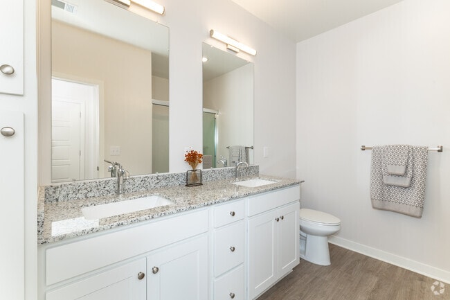 2BR, 2BA - 1,116SF - The Jubilee - Primary Bathroom - Rockwell Place