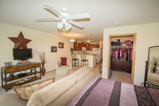 Living Area & Walk-in Closet